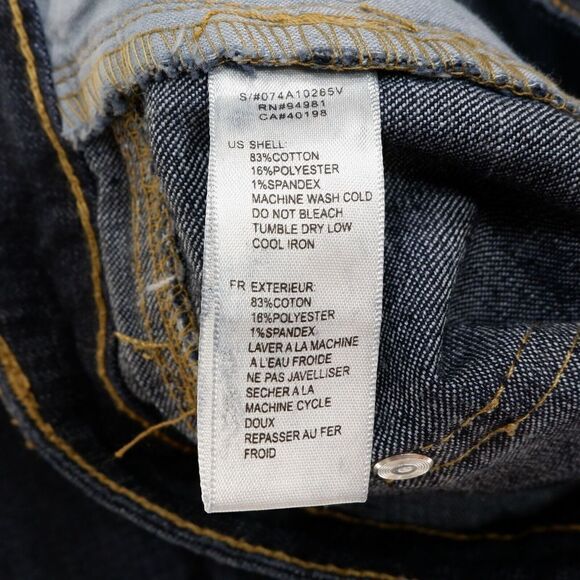 Forever 21 Slim Leg Jeans Size 28 Womens Blue Denim Stretch Measures 30 x 31.5 - Picture 4 of 10